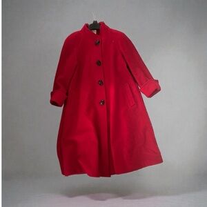 Vintage Elegant Red Women's Coat